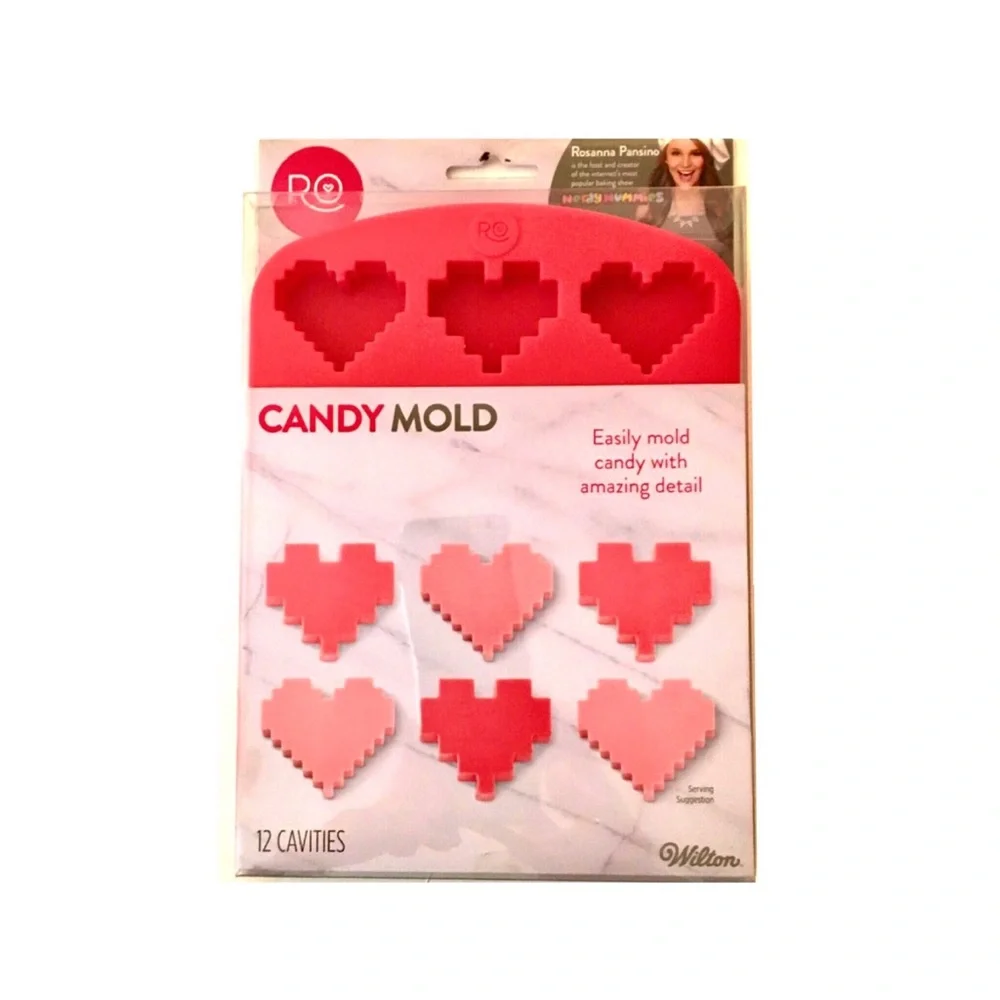 New Wilton Heart Shaped Silicone Candy Mold Tray